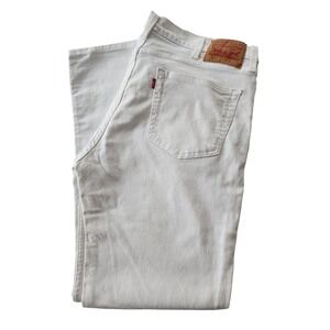 Levi Strauss Co 511 White Denim Jeans W38 L32 Slim Fit Casual Everyday
